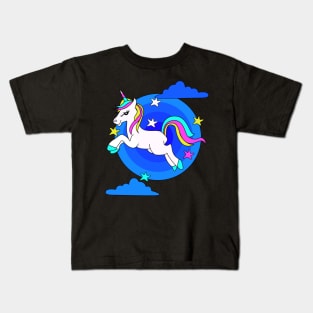 Flying unicorn Art Kids T-Shirt